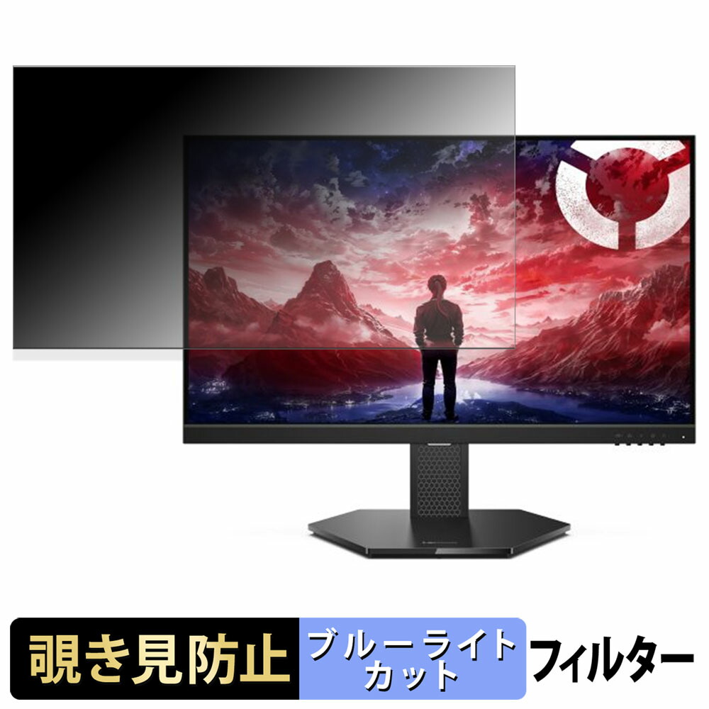 Lenovo Legion 24-10 覗き見防止 プライバシーフィルター ブルーライトカット 保護フィルム アンチグレア タブ・粘着シール式