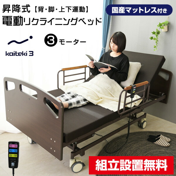 電動昇降　リクライニングベッド　EX（オメガ式・フェイスマット付）　エステ 電動昇降リクライニングベッドEX（オメガ式・フェイスマット付