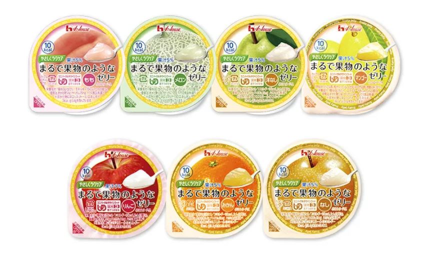楽天市場 7個セット まるで果物のようなゼリー やさしくラクケア 10kcal 低カロリー 介護食 区分3 舌でつぶせる ハウス食品 ライフラボ 楽天市場 7個セット まるで果物のようなゼリー やさしくラクケア 10kcal 低カロリー 介護食 区分3 舌でつぶせる ハウス食品 ライフラボ