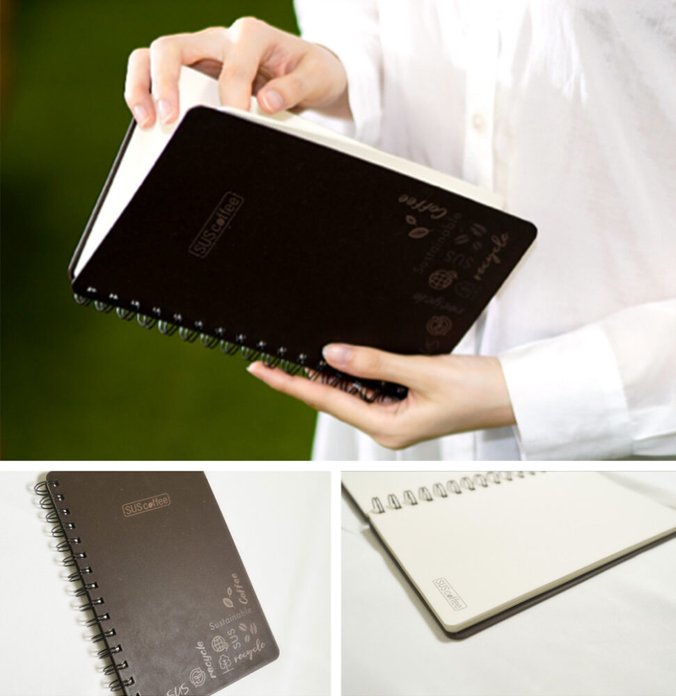 【楽天市場】環境に配慮したサスティナブルノート 80ページ SUS coffee notebook IGS-003-03 カバー部分にコーヒー ...