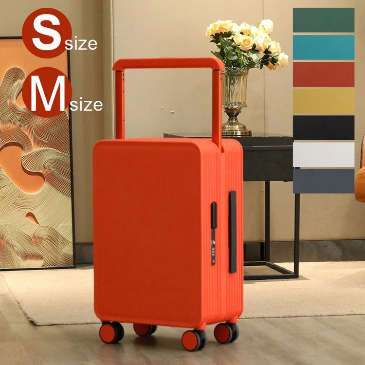 平衡にする 旅行バッグ 機内持込 持ちはこび入れもの 静音ダブルキャスター 耐衝撃 360度回転させる TSAローク積み上げる 大型 キャリーバッグ 旅する出張 商行為 S大きさ M大きさ 黒いこと 全８色 遠足 ブート入れもの 今めかしい 一般受け