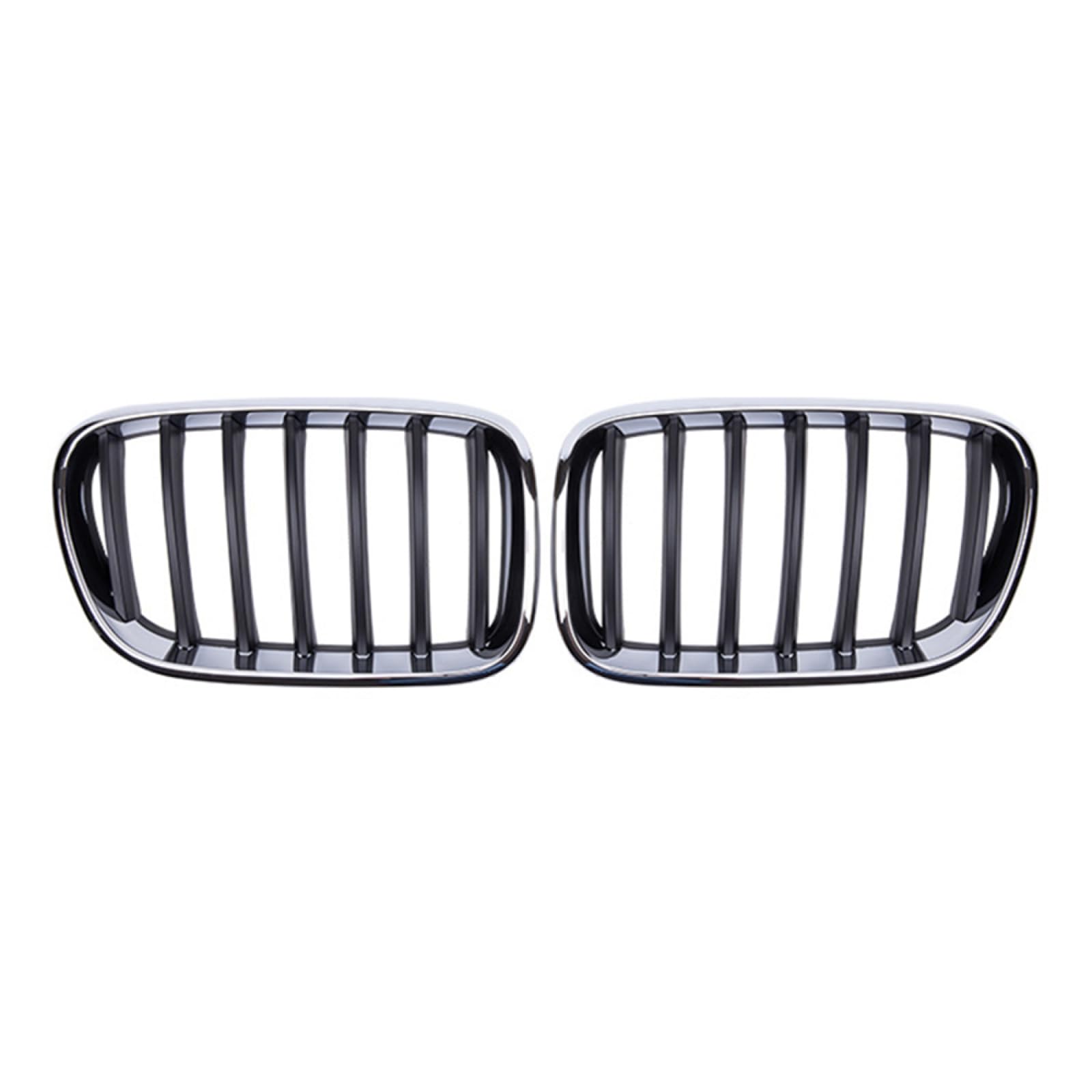 フロントグリルカ For BMW X3 F25 2011-2013 用、1 ペア ABS クロームレーシンググリル車のフロントバンパーフード腎臓グリルグリル