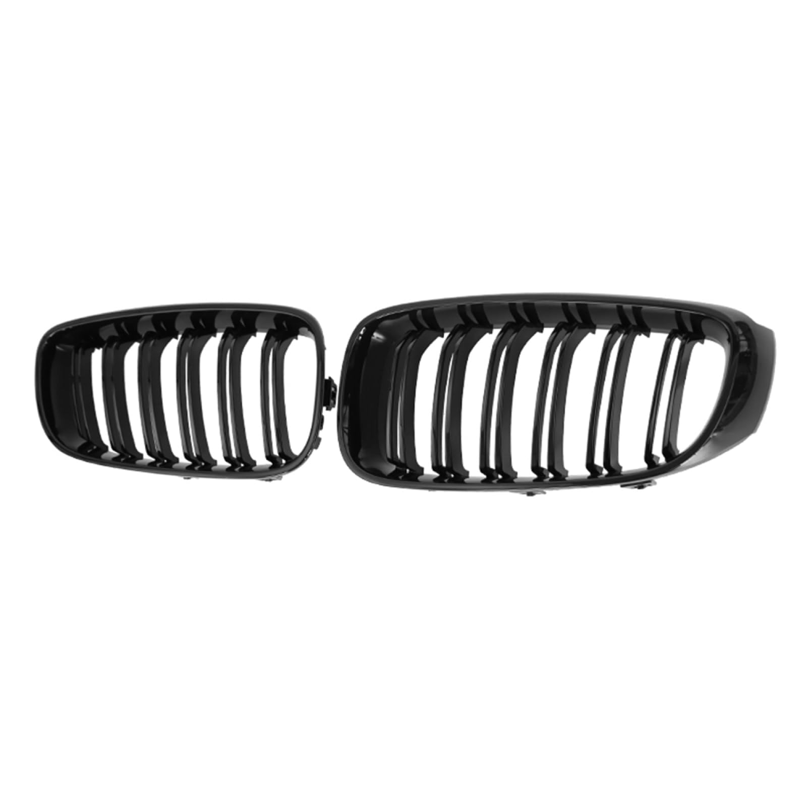 フロントグリルカ For BMW 3 シリーズ E92 E93 M3 2010-2013 用、1 ペアグロスブラック車フロントグリルバンパーグリルキドニーレーシンググリル