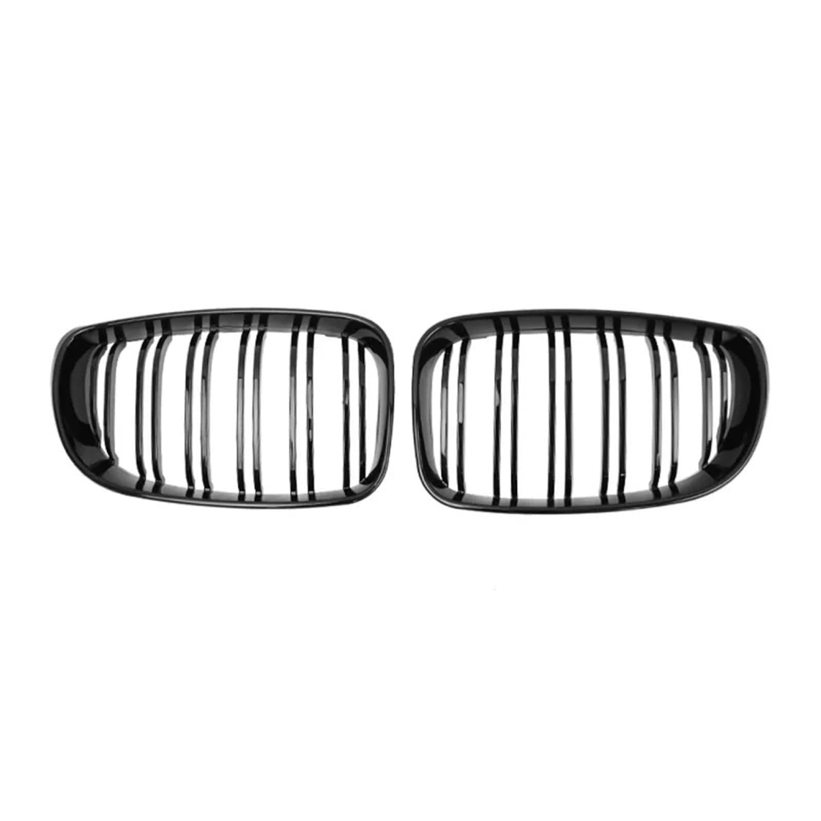 フロントグリルカ For BMW E81 E87 E82 E88 128I 130I 135I 2008-2011 用、1 ペアグロスブラック車フロントバンパー腎臓グリルグリル
