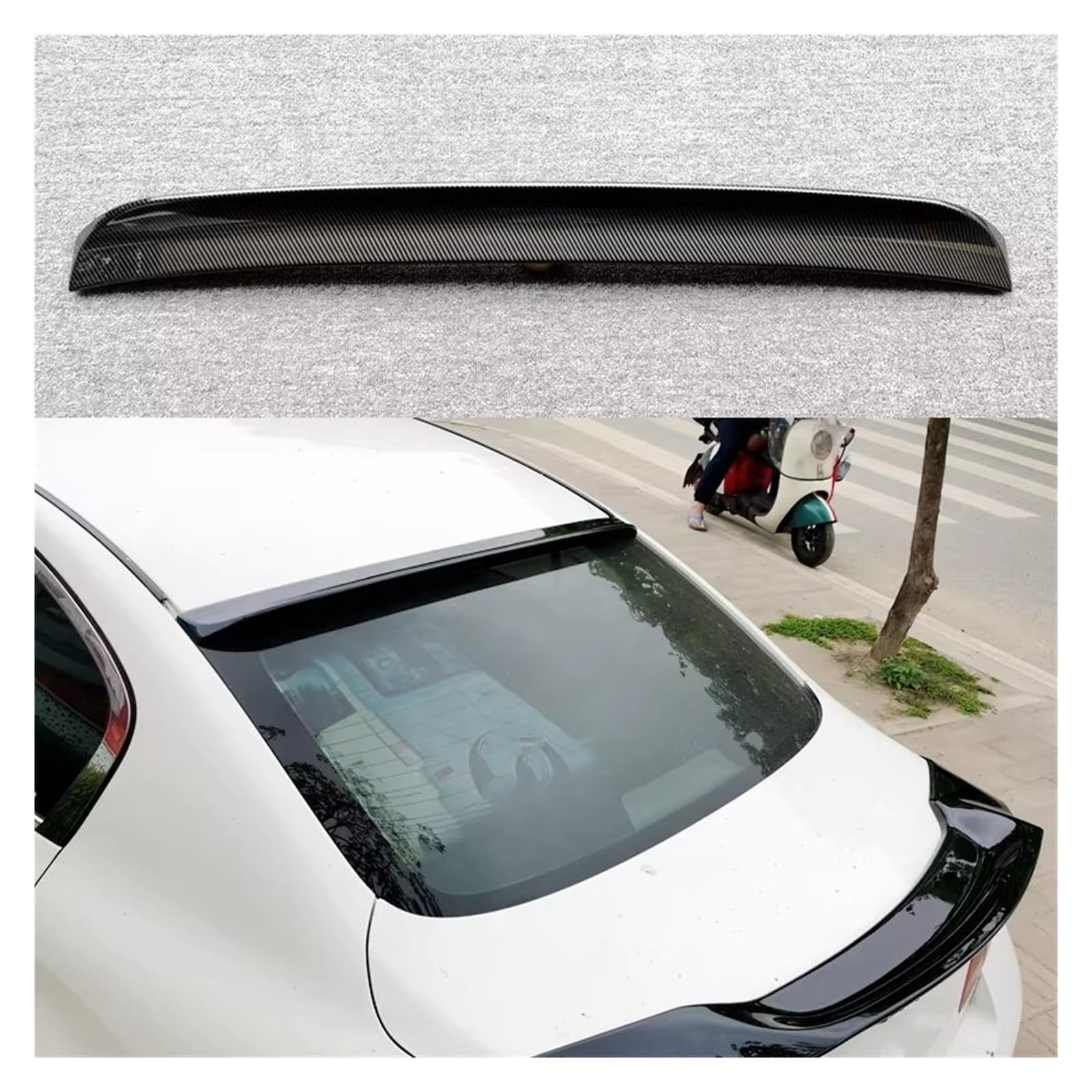 インフィニティ G25 G35 G37 Q40 4ドア 2007-2015 セダン トランクスポイラー ルーフスポイラー リア ABS カー ZJXSXBPHO(ブラック)