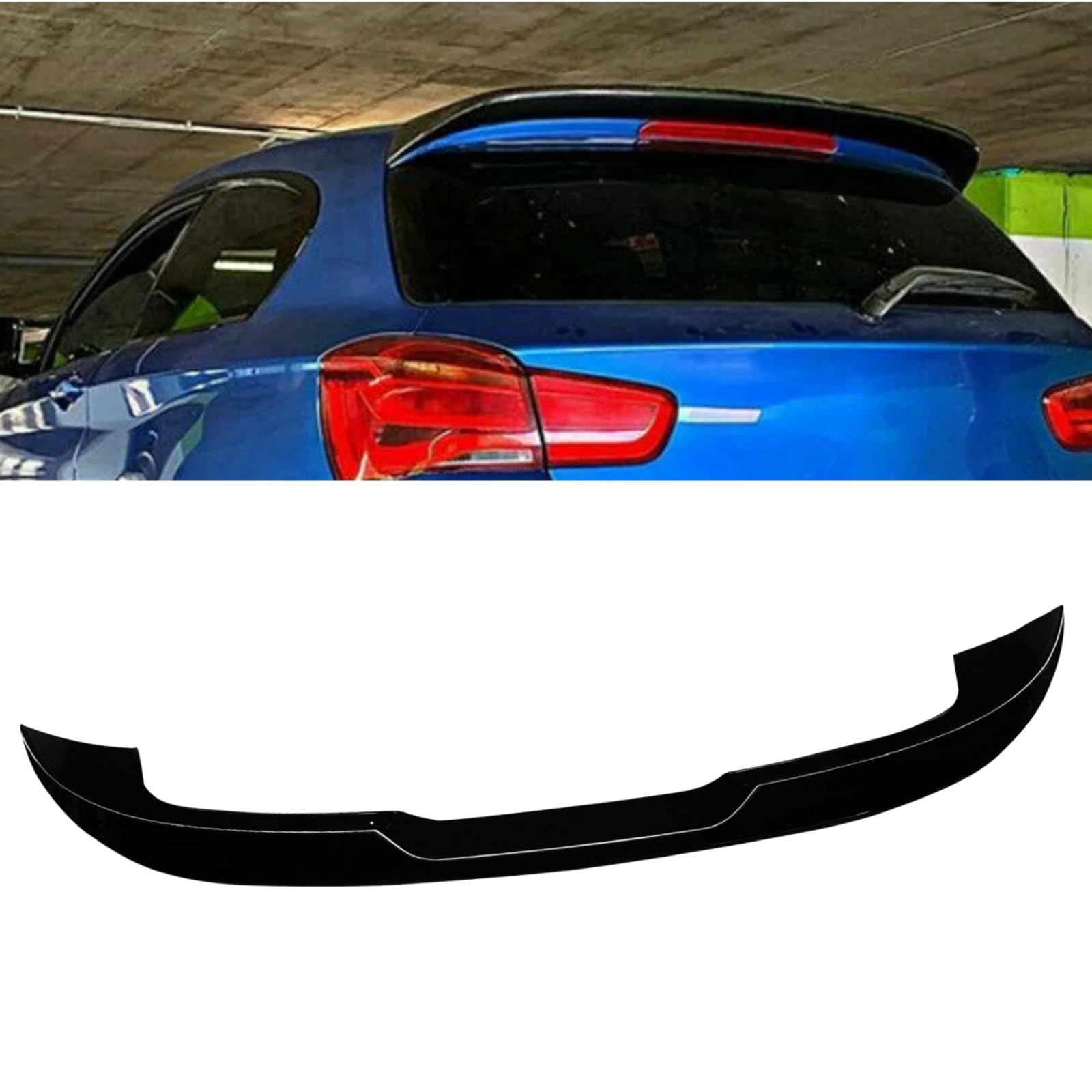 ルーフスポイラー 2012-2018 BMW 1シリーズ F20 艶あり黒 ABS製 塗装済み リアスポイラー リアウィング トランクスポイラー