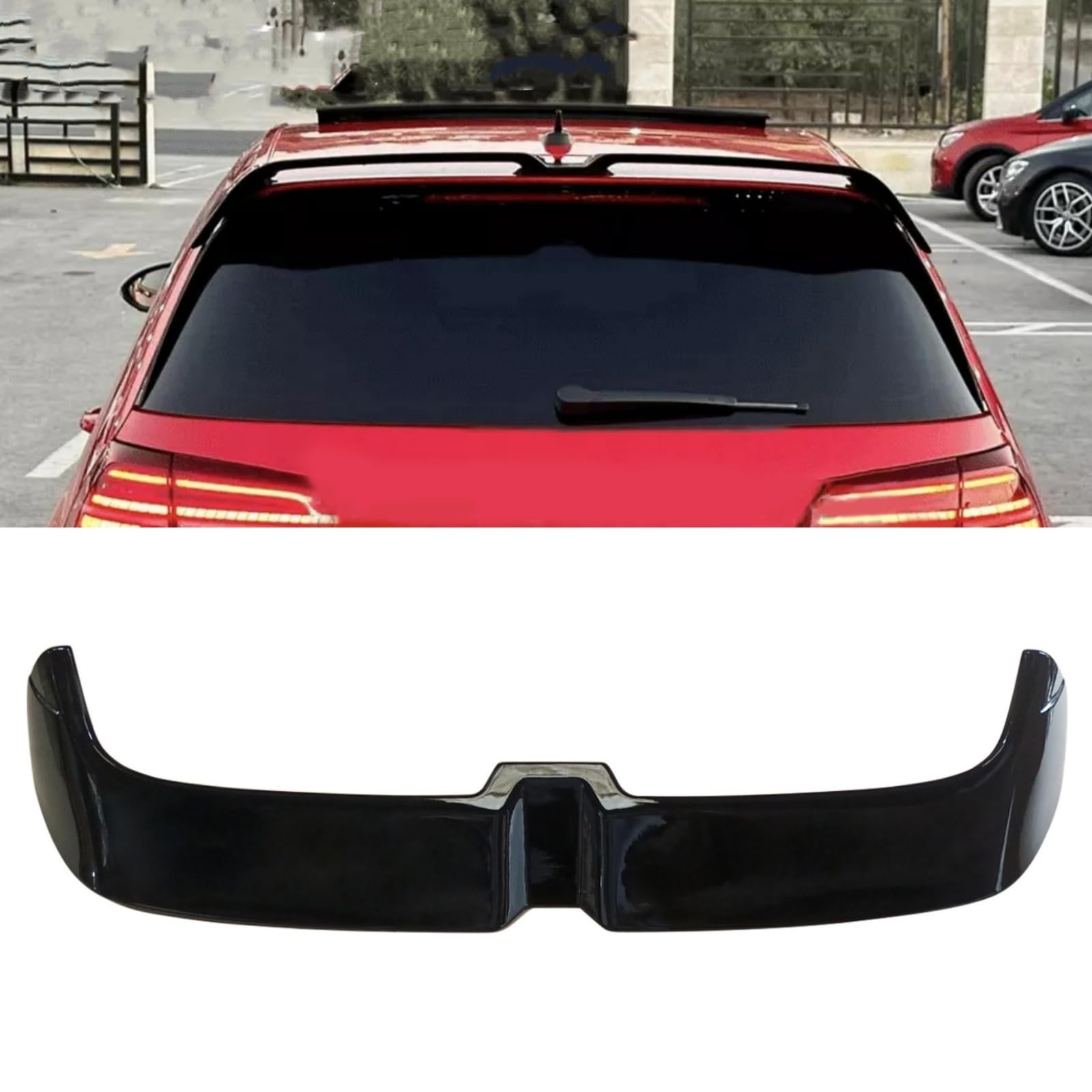 GOLF7 GTI 2014-2017 ルーフスポイラー リヤスポイラー トランクスポイラー リアアンダースポイラー ABS製 塗装済み 艶あり黒/グロスブラック