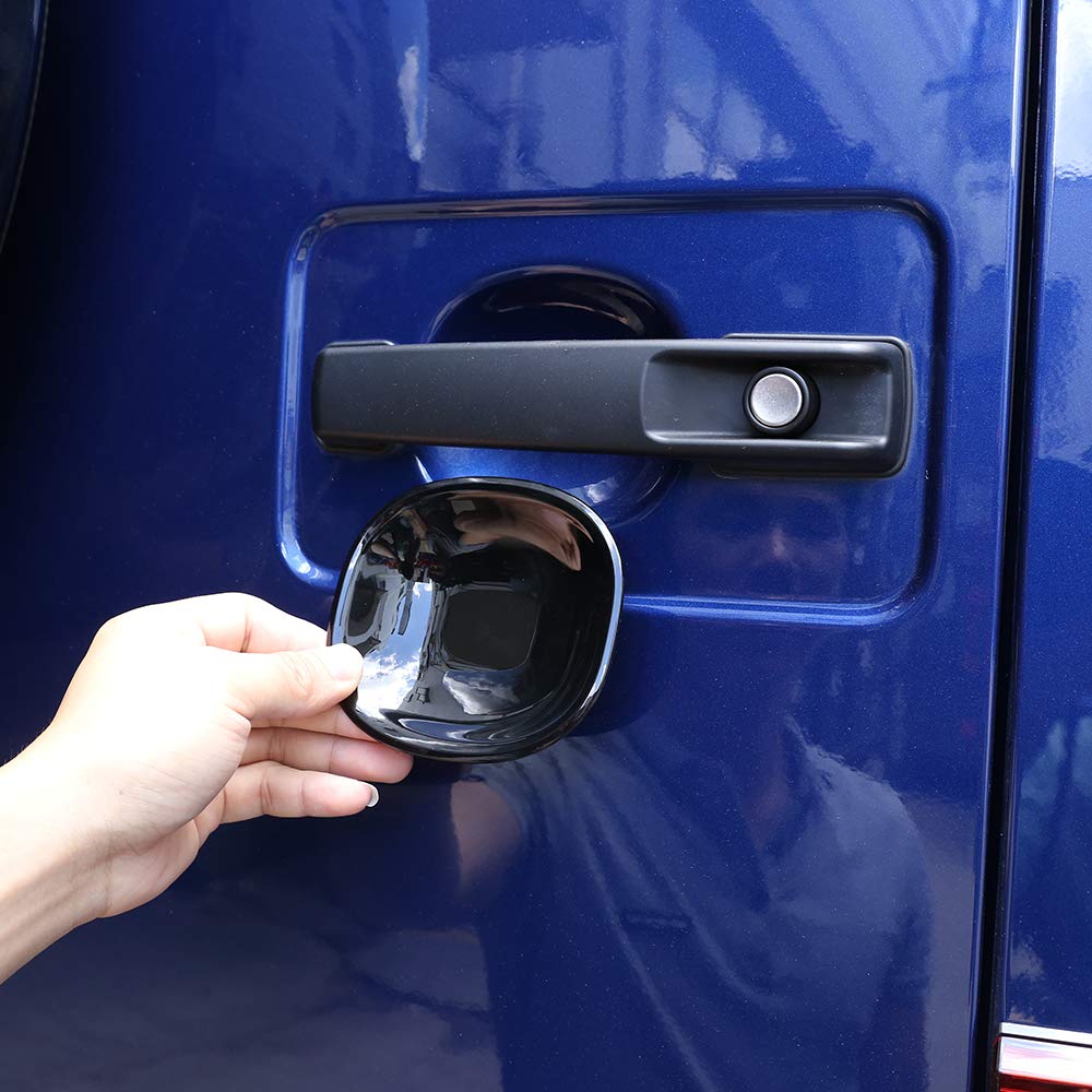 カースタイリング ABSプラスチック 外装ドアボウルカバー トリムステッカー メルセデスベンツ G クラス W463 G500 2019-2020用 自動車アクセサリー (光沢ブラック)