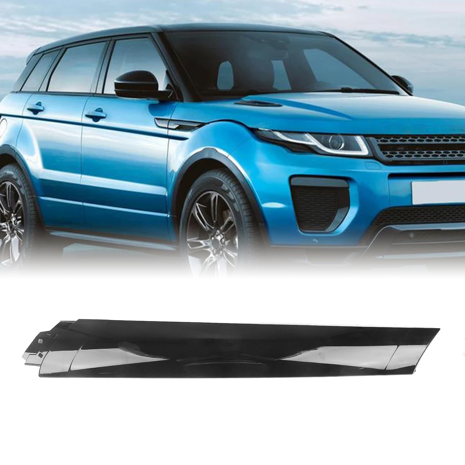 ランドローバーディフェンダー2020-2025用フロントガラスモールディングピラー装飾トリム。