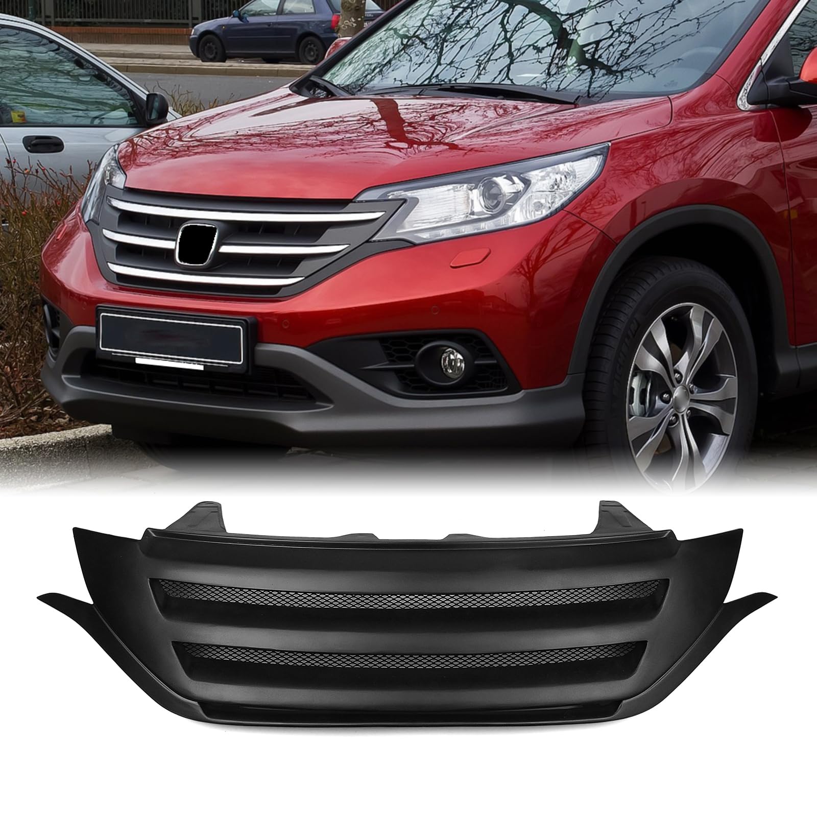 フロントバンパーグリルカバーグリル ホンダ CRV CR-V 2012-2014用