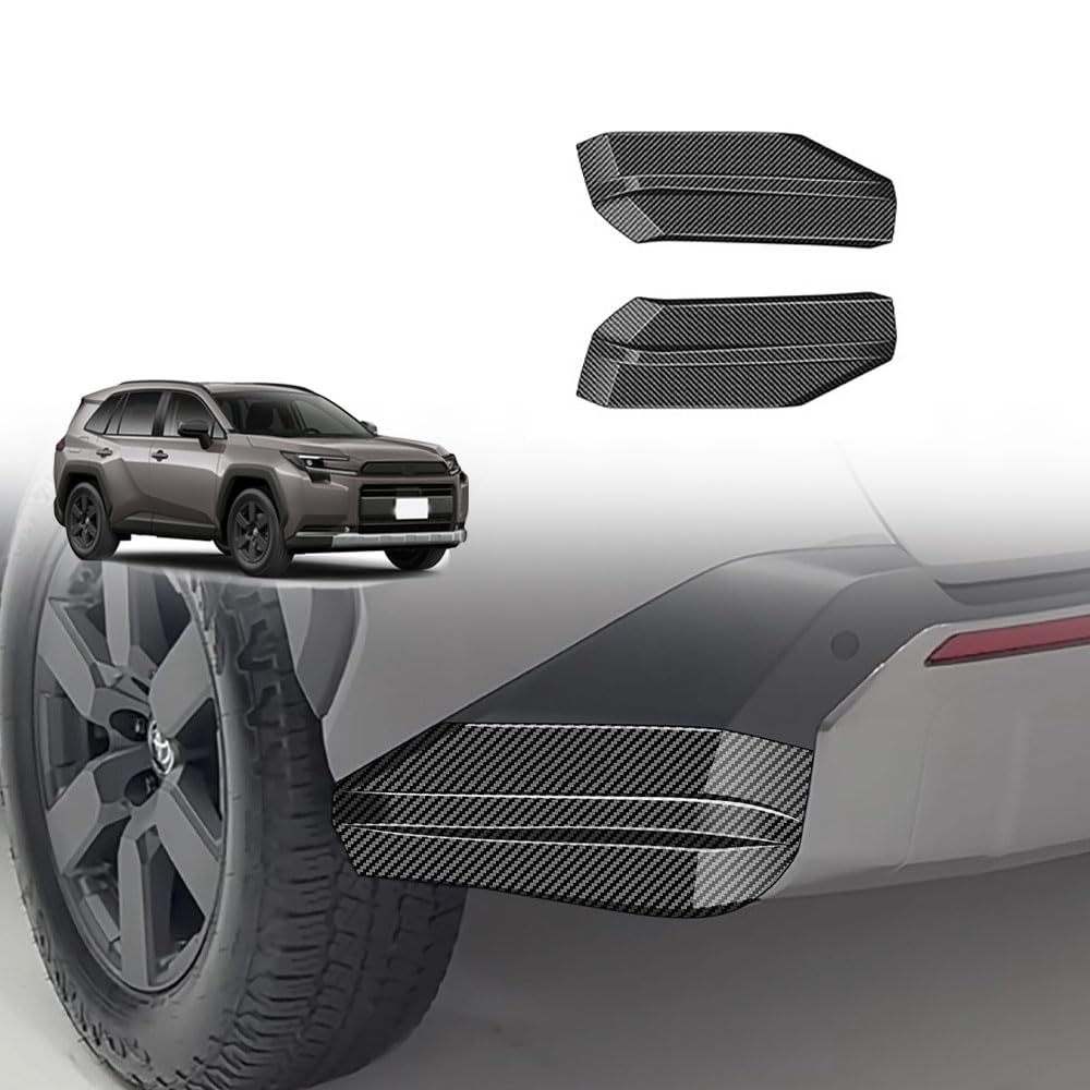 新型RAV4 60系 AXAN64 Adventure（2026年12月～現行）カスタムパーツ リアフォグランプベゼル リアコーナープロテクターパネル リアスキッドプレート ABS素材 車種専用設計 傷に強く 耐摩耗性に優れています 装飾パーツ 取り付け簡単 2点セット rav4 60アクセサリー (炭素 8,550円