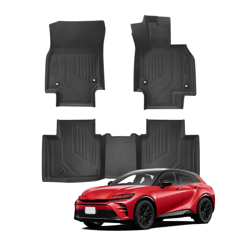 新型 クラウンスポーツ 36系 37系CROWN SPORT AZSH36W AZSH37W（2023年11月?現行）立体フロアマット 取付簡単 防水 滑り止め 汚れ防止 TPE素材 カスタマイズパーツ 車種専用設計 保護アクセサリー クラウンスポーツ フロアマット3PCS ククラウンスポーツ アクセサリー｜lifeoneショップ