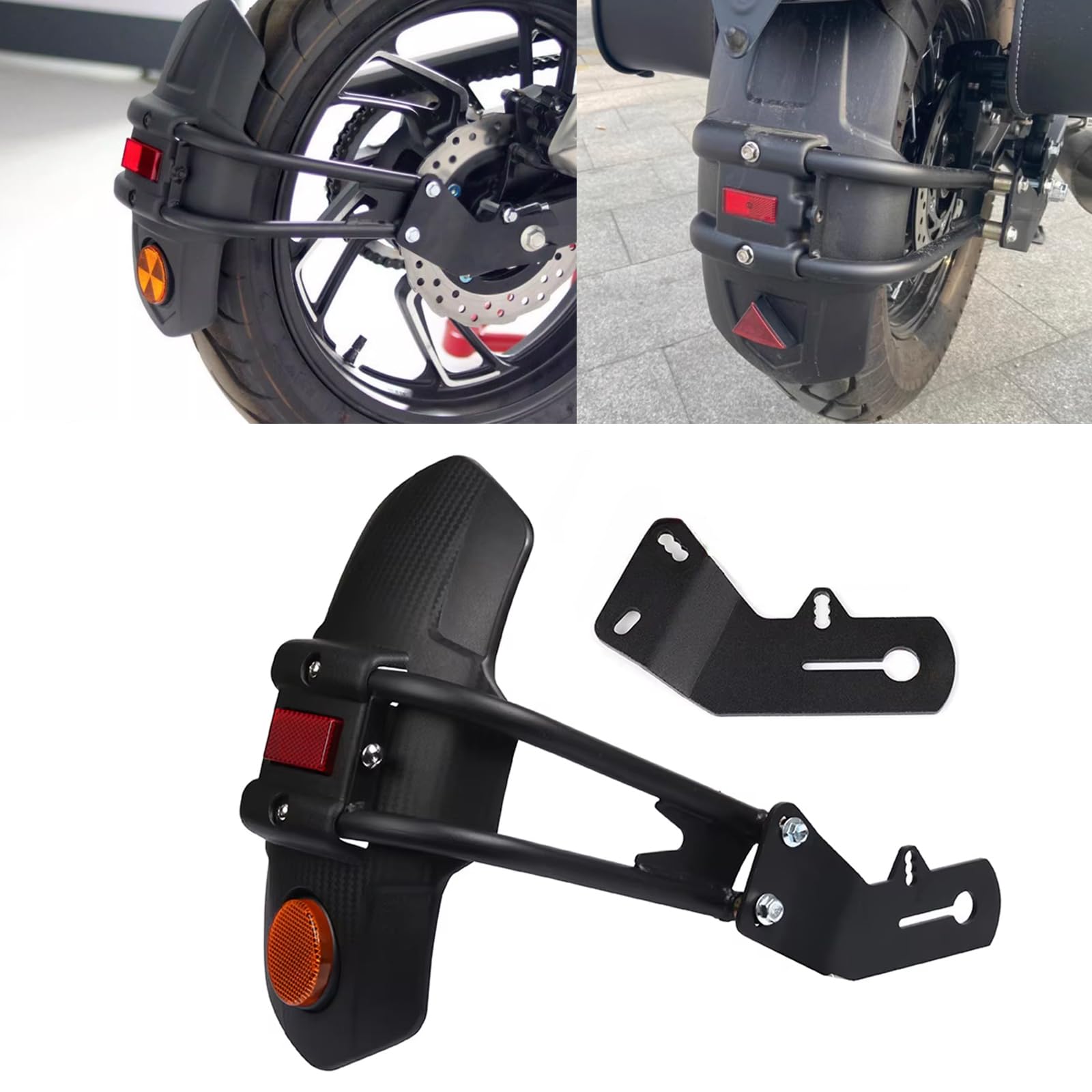 FOR XSR125 XSR155 xsr125 xsr155 2024-2019 アクセサリー リアフェンダー オートバイ リアフェンダー フェンダー スプラッシュガード 水と砂のガード 保護カバー (B) [並行輸入品]