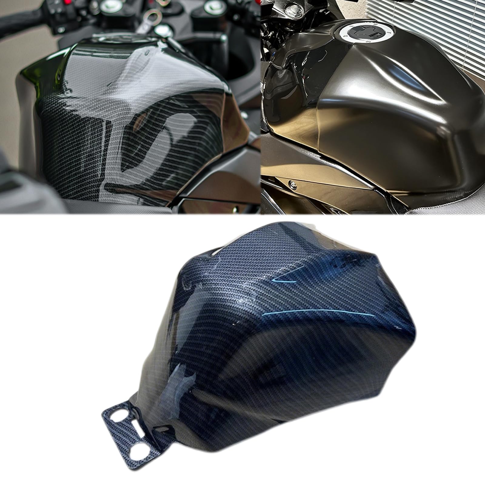 FOR GSX-250R GSX 250R gsx 250r 2017-2024 2025 新アクセサリー リアサラウンド 高めの燃料タンクカバー オートバイ燃料タンクキャップ 保護カバー フェアリング カーボンファイバー (カーボンファイバー燃料タンク) [並行輸入品]