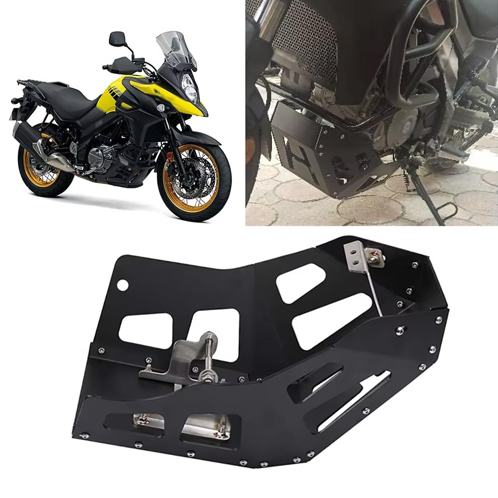 FOR V-ストローム650XT v strom650xt 2023 2022 2021 2020-2017 アクセサリー CNC アルミエンジンガードオートバイシャーシガードオートバイエンジンガードシャーシガード滑り止めプレートプロテクター 18,429円