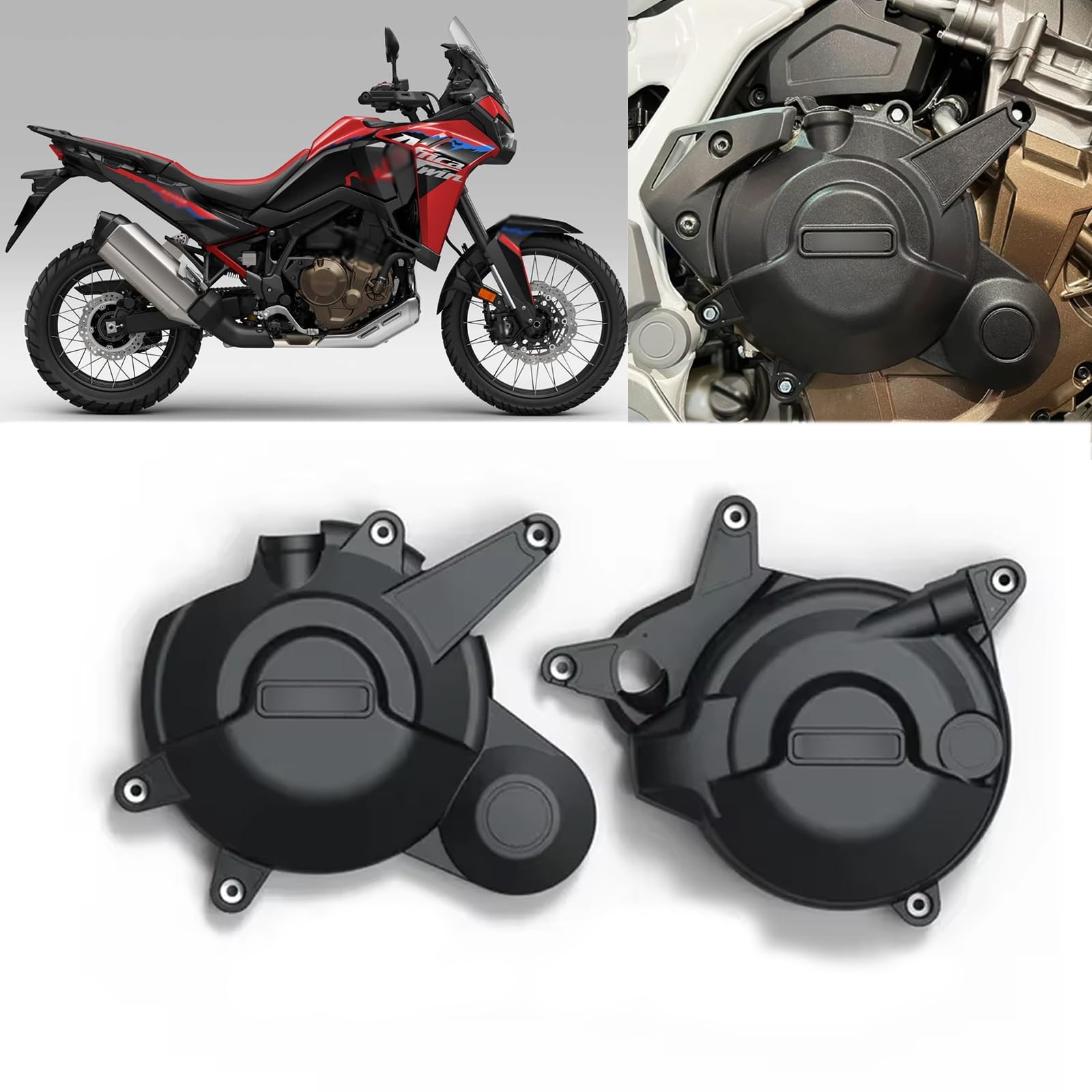 FOR アフリカツインCRF1100L Africa Twin CRF1100L 2025 2024 2023-2020アクセサリー新しいエンジン保護カバーエンジン落下防止保護カバーサイドカバー (DCT) [並行輸入品]