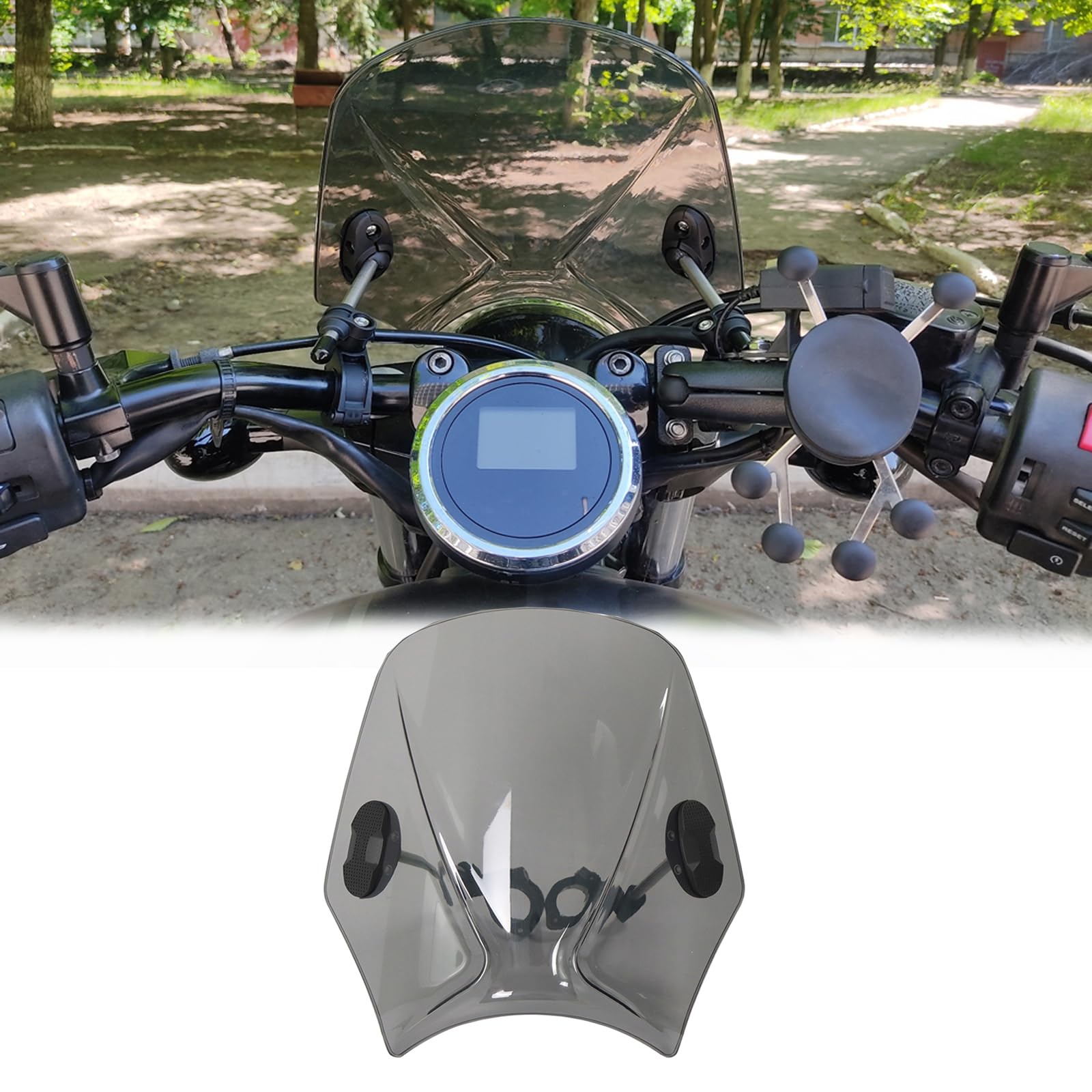 FOR レブル1100 CMX1100 rebel1100 cmx1100 2025 新しいアクセサリーオートバイ調節可能なフロントガラスフロントガラスレトロフロントガラス フロントガラス [並行輸入品]