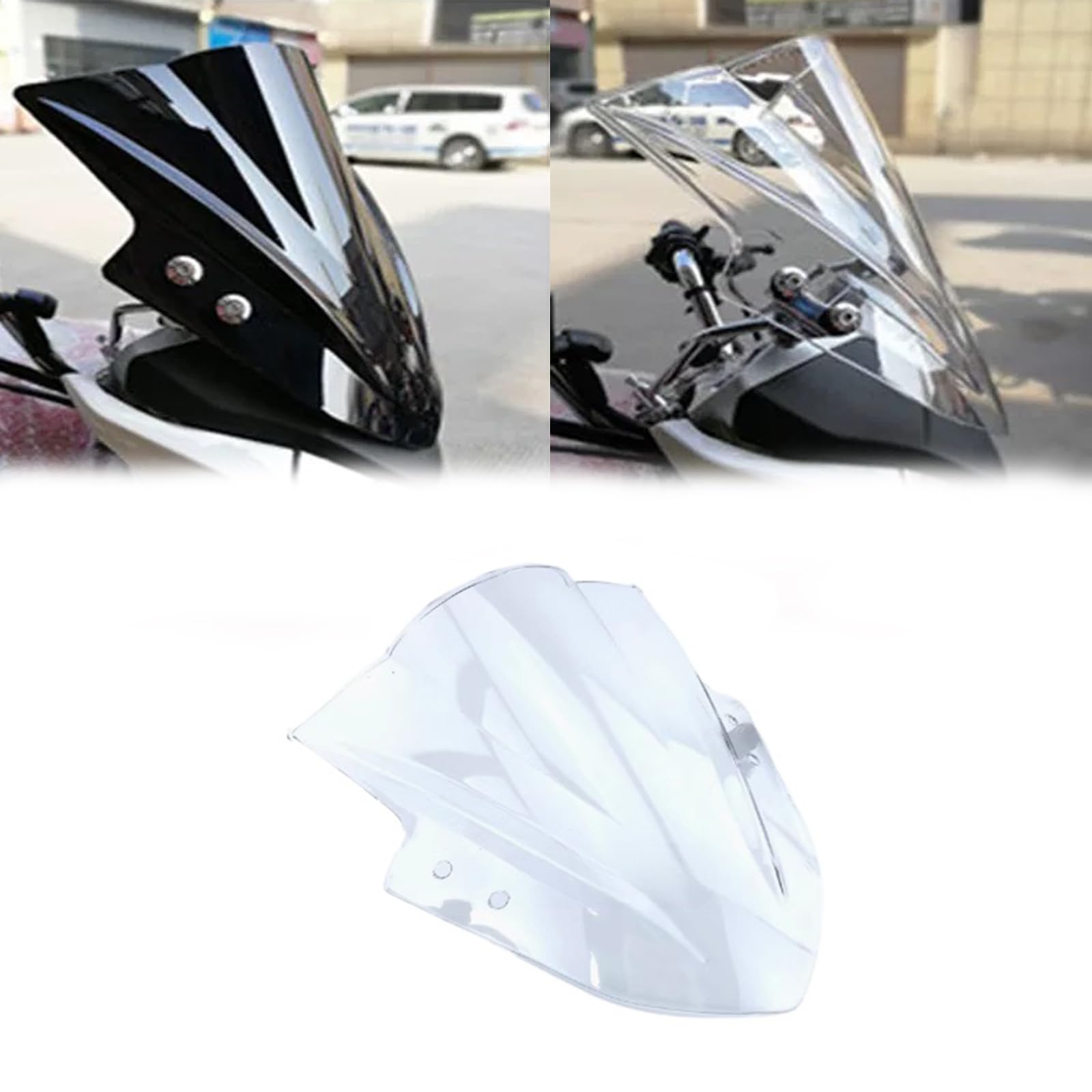 FOR Z125プロ z125 pro 2025 アクセサリー のフロントガラス オートバイのフロントガラスデフレクター フロントガラス透明カバー ドライバー保護カバー フロントガラスフェアリング (ホワイト) [並行輸入品]