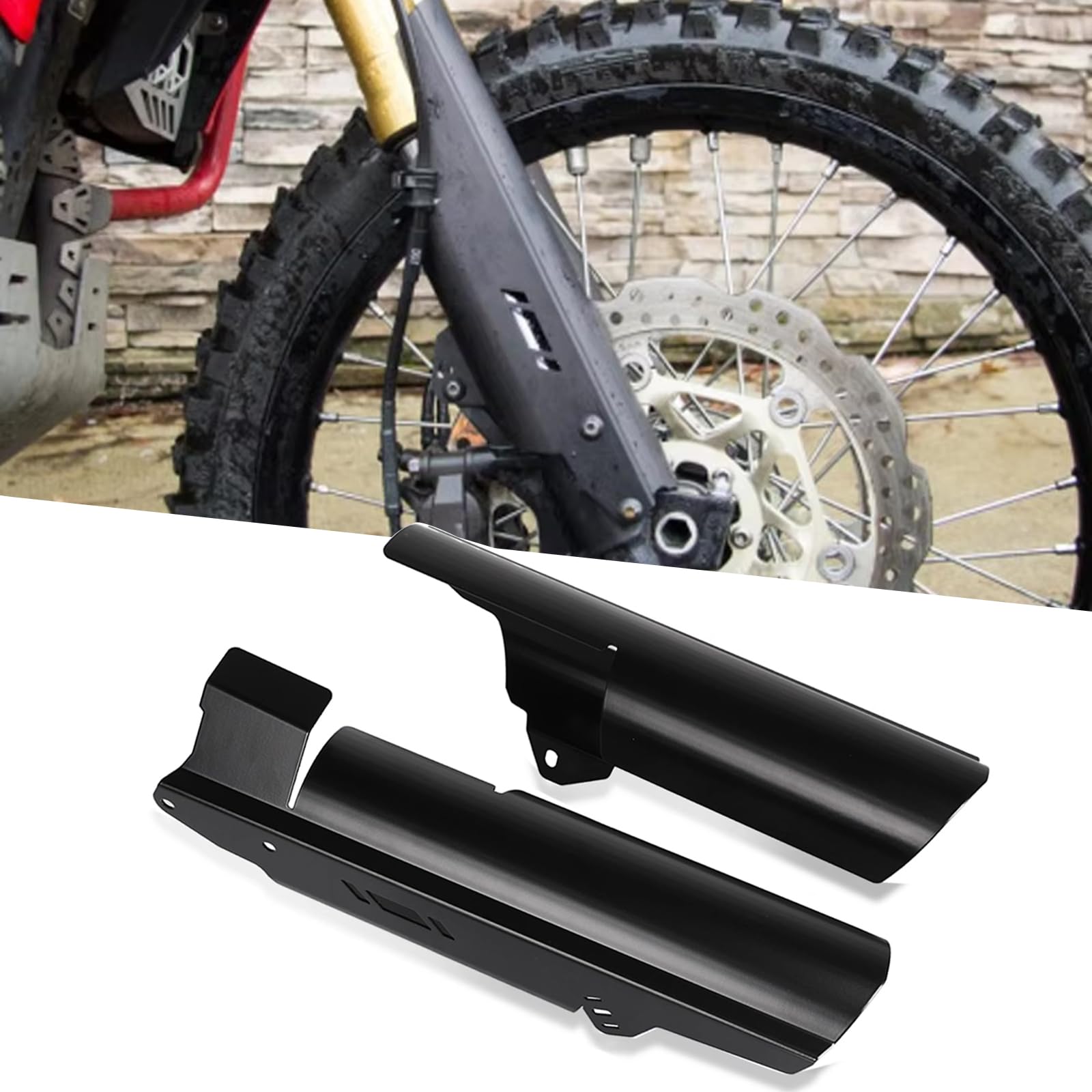 FOR Africa Twin CRF 1100L/ADV アフリカツインCRF 1100L / ADV 2024 2023 2022-2021アクセサリー車のフロントフォーク保護ショックアブソーバーガードオートバイのフロントフォーク保護カバー [並行輸入品]