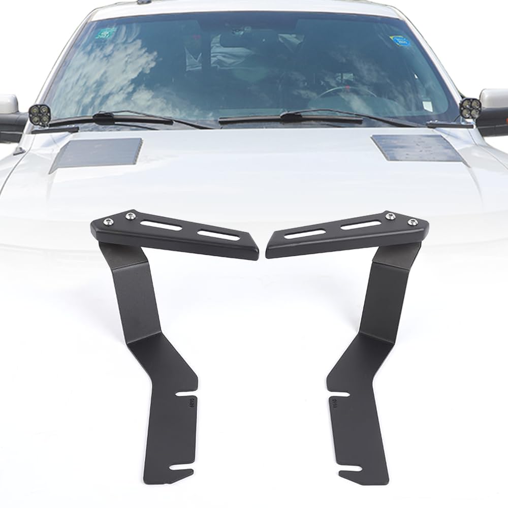 フォードF-150 F150 2009 2010 2011 2012 2013 2014用ライトマウントブラケット 外装アクセサリー フードディッチ LED作業ランプホルダースタンド (左+右)｜lifeoneショップ