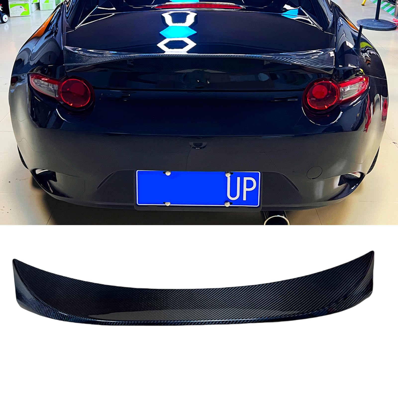 リアトランクスポイラー リップウィング マツダ MX-5 2016-2023 2017 カーボンファイバー用｜lifeoneショップ