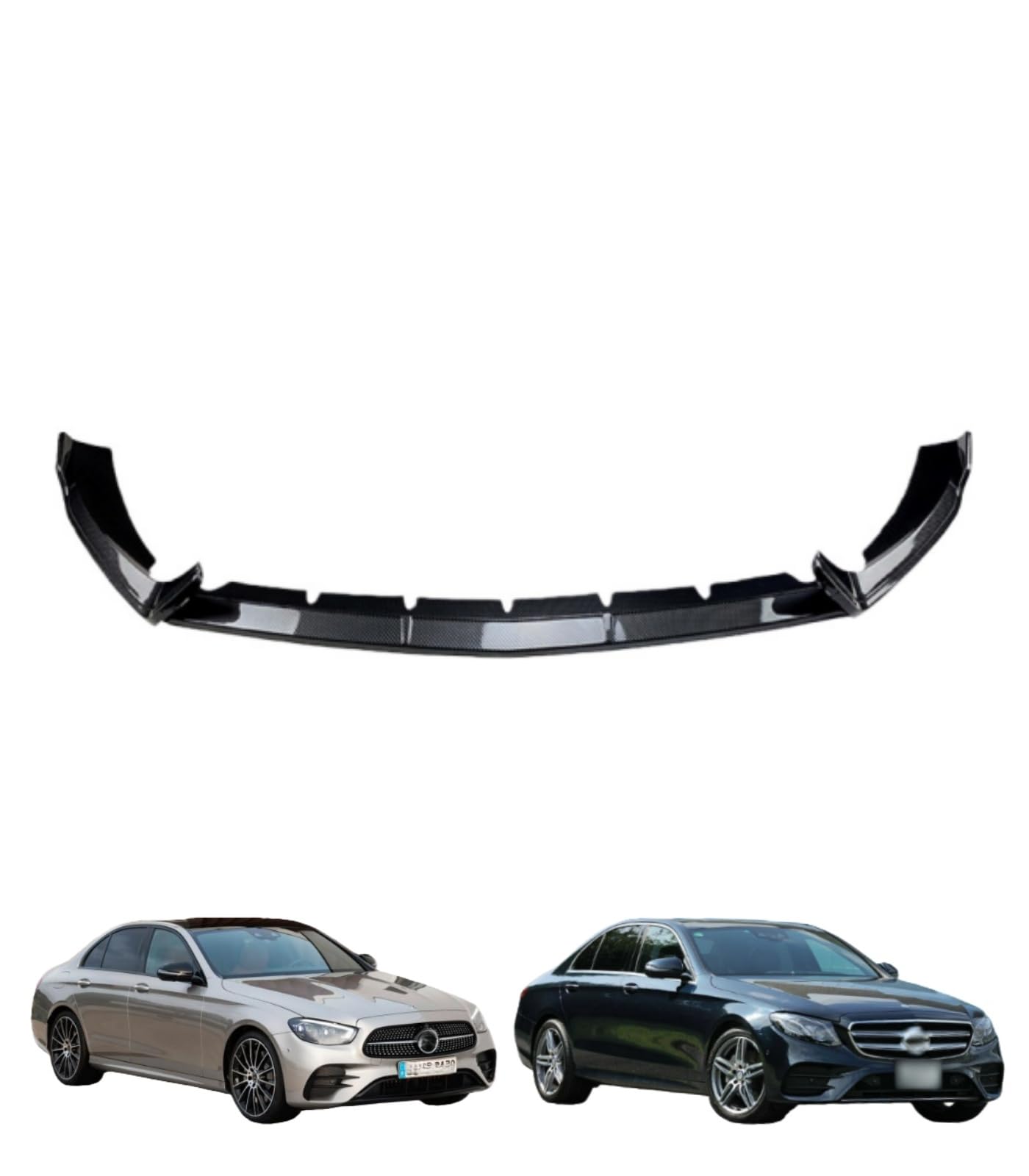 【Caphex 】フロントバンパー ディフューザー ベンツ Eクラス W213 E260 E300 AMG 2021年式~ 適用 リップ スポイラースプリッター リップキット カスタム パーツ ABS製 1PCS(カーボンファイバー) [並行輸入品]