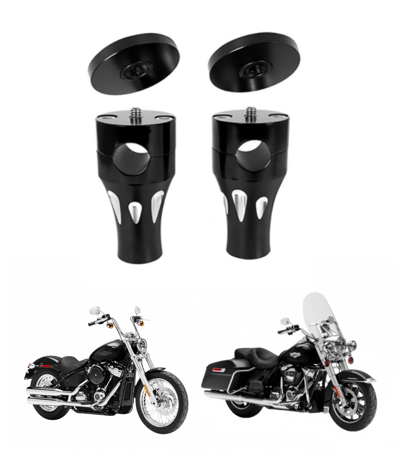 楽天市場】ハーレー用 ハンドルマウント ブラケット ハンドルライザー