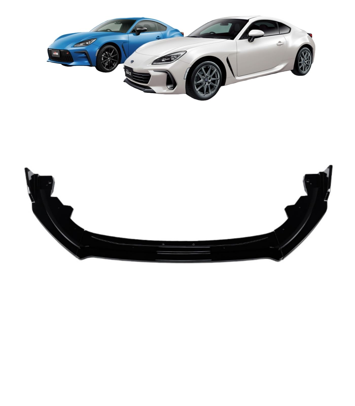 FOR BRZ ZD8系 GR86 ZN8系専用設計 2021年~ 外装 カスタムパーツ フロントリップスポイラー バンパー アンダースポイラー エアロパーツ ディフレクター 空力効果 ボディキット 外装アクセサリー -スバル BRZ ZD8系 /GR86 ZN8系 専用設計(ピアノブラック) [並行輸入品]
