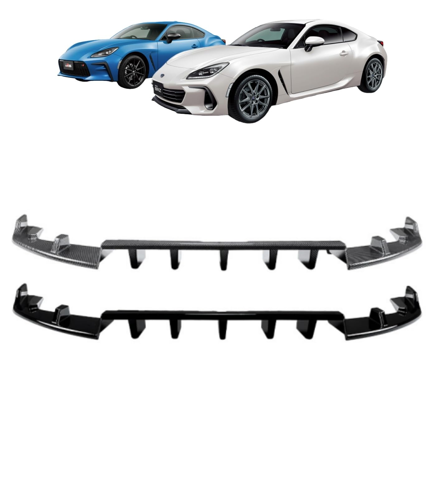FOR BRZ ZD8系 GR86 ZN8系専用設計 2021年~ 外装 カスタムパーツ リアバンパーリップ リップ スプリッターディフューザー スポイラースプリッター -スバル BRZ ZD8系 /GR86 ZN8系 専用設計(カーボンファイバー調) [並行輸入品]
