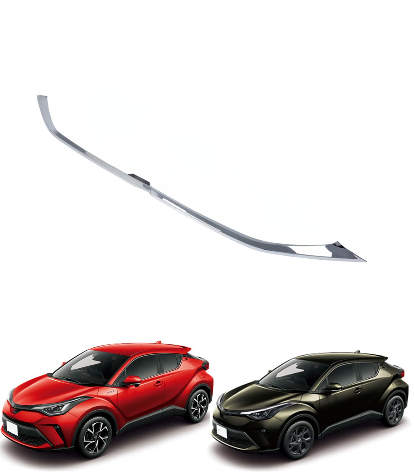 フロントリップスポイラートリム 2個セット For CHR 専用設計 フロントリップガーニッシュカスタム パーツ フロントバンパーアンダーモール 外装 CHR CH-R に適応 2017年~2023年 (シルバー) [並行輸入品] 6,650円
