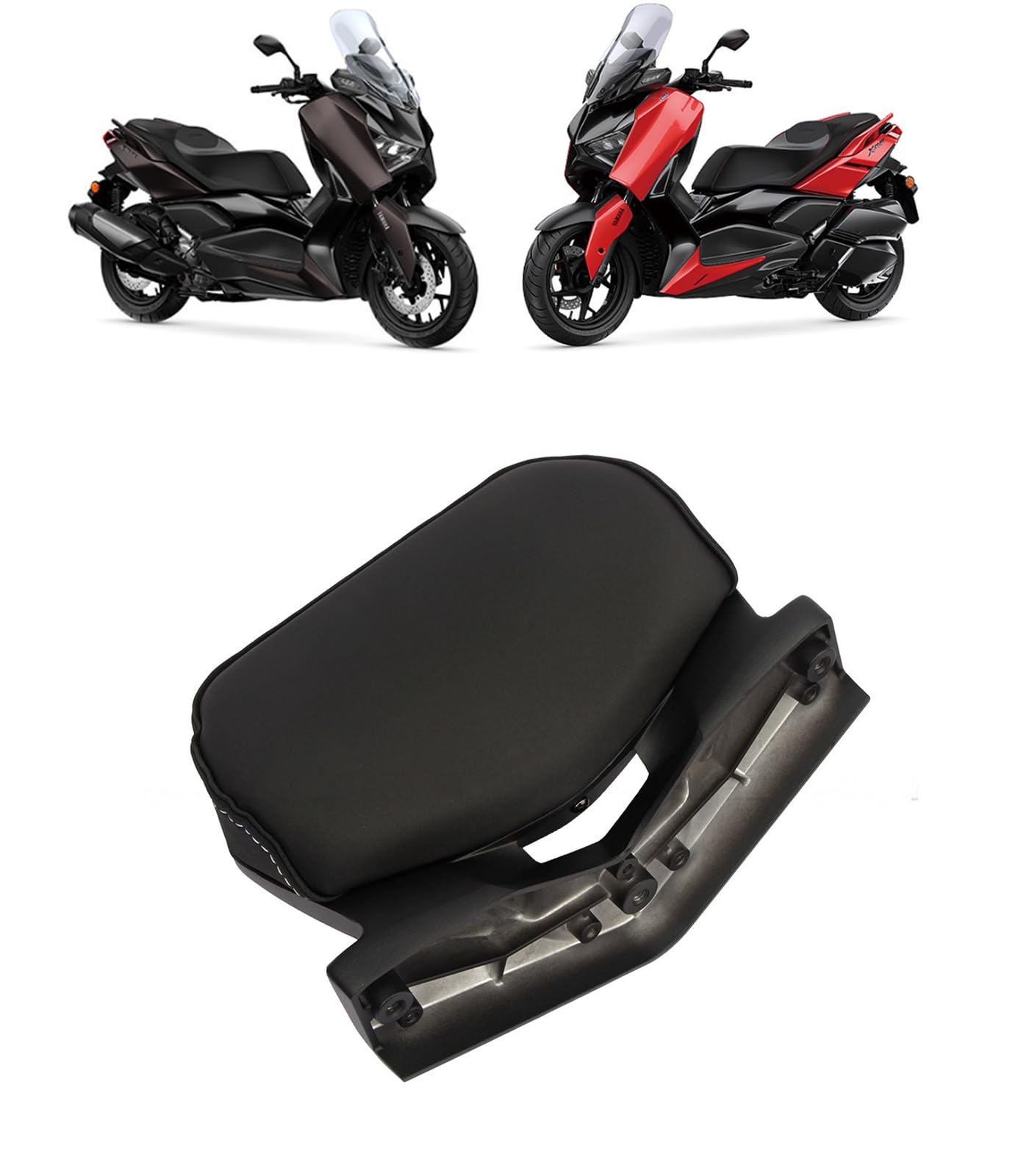 XMAX300 X-MAX 300 に適応 2017~2024年 バイクのリア荷物収納テールボックスホルダー 分割リアラック バックレスト付き オートバイ用 アルミニウム合金 後部荷物収納ラック For XMAX300 適用車種 (B) [並行輸入品]