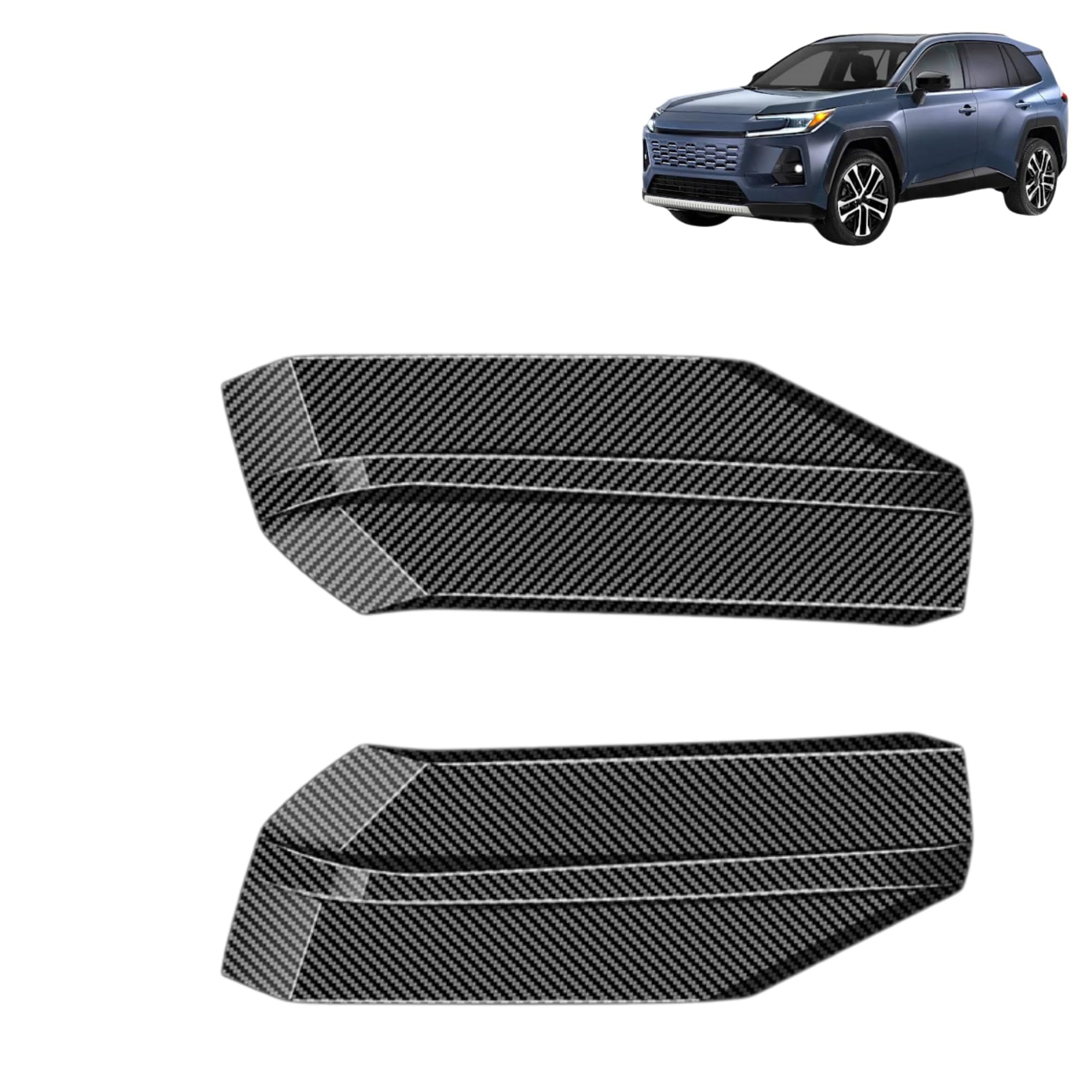 適用 新型rav4 60系 カーアクセサリー リアバンパーガーニッシュ rav4 カスタムパーツ カーボン調