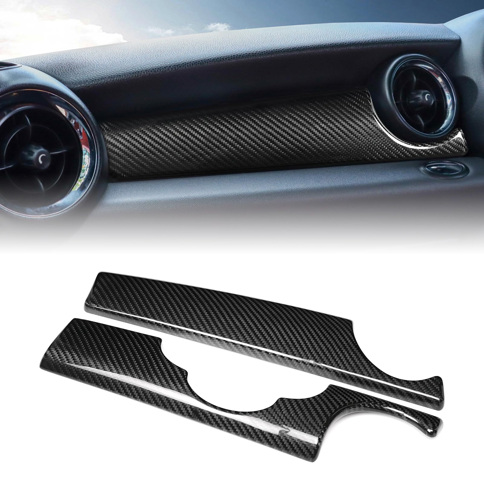 ダッシュボードパネルカバートリム ミニクーパー S R55 R56 R57 R58 R59 2007-2015 2008用