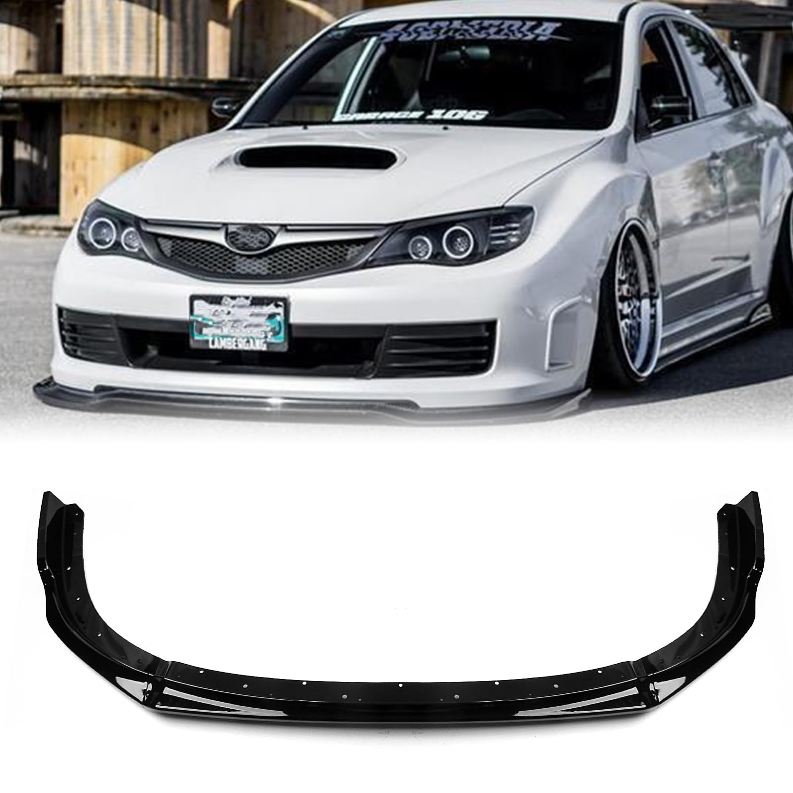 フロントバンパースプリッターリップキット スバル インプレッサ 10th 2008-2010用