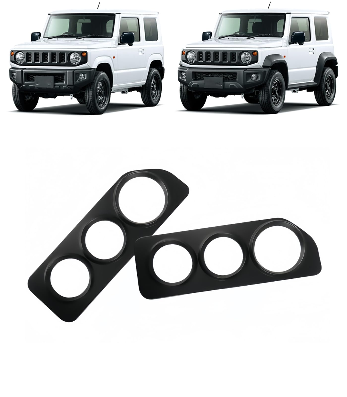 テールライトガード For jimny/Sierra 専用設計 テールランプデコレーション テールランプカバー テールライト装飾 ブラック 外装 カスタム パーツ ジムニーJB64W に適応 ジムニーシエラ JB74W 2018.6月～2021に対応 [並行輸入品]