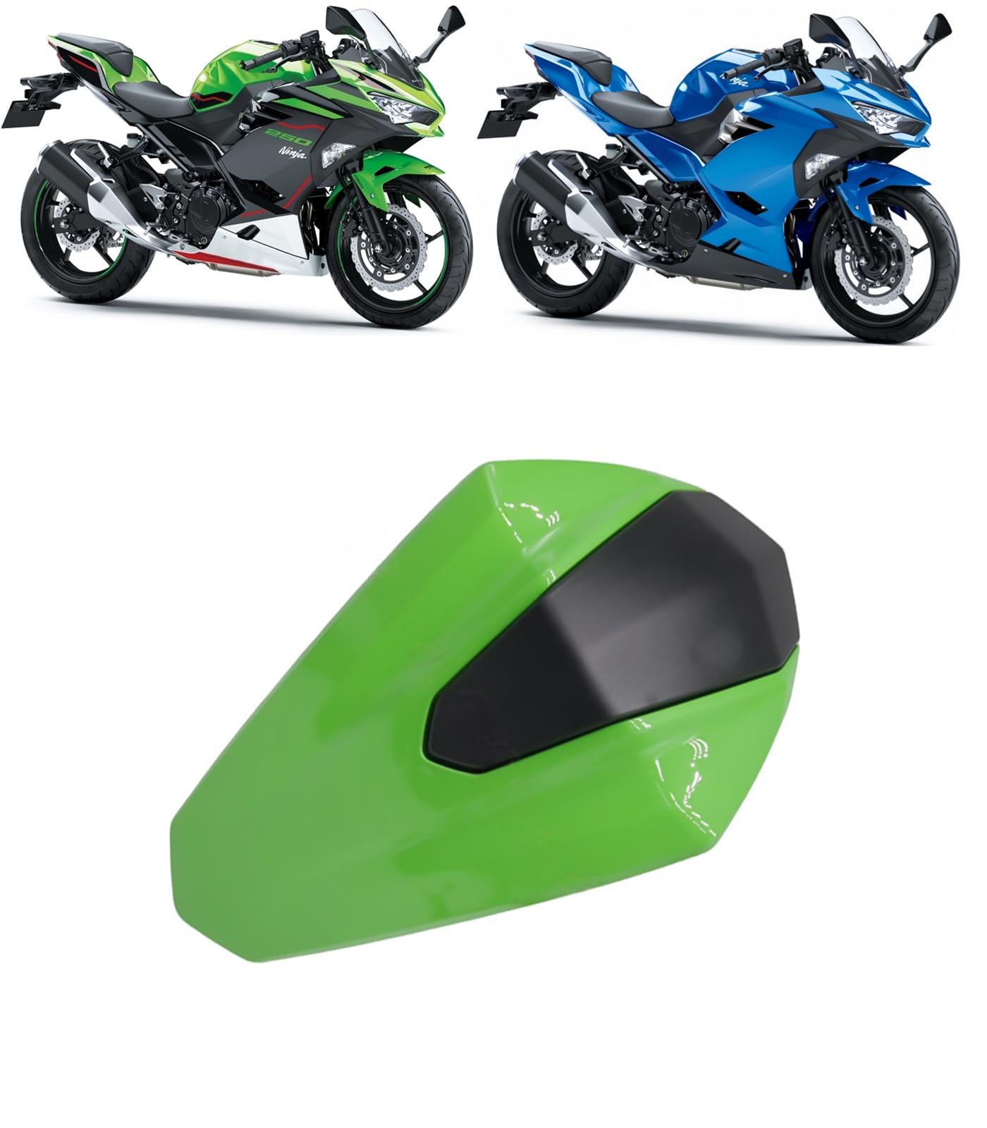 ニンジャ400 Z400 NINJA 400 に適応 2018~2023年 アクセサリー オートバイ用シートカウルハンプフェアリング シートカバー テールフェアリング バイクのリアシートカバーカウル ソロシートカウル For NINJA 400 適用車種 (フルグリーン) [並行輸入品] 6,600円