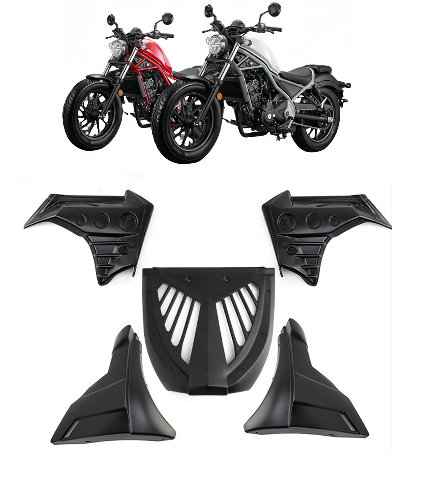 レブル Rebel CMX300 2017年~2023年 に適用 オートバイフェアリングガードセット サイドカバーセット&アンダーカウル FOR CMX300 適用車種 サイドインフィルトリムパネル カウルプロテクター カスタム パーツ [並行輸入品] 15,620円
