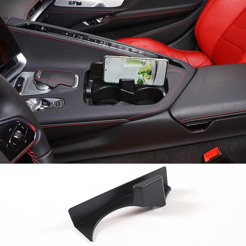 シボレー コルベット C8 2020~2023に適用 収納ボックス カップホルダー収納 ボックス 収納バッグ 滑り止めマット付き ABS製 車用収納 車内 取付簡単 便利グッズ カスタム 内装パーツ アクセサリー カー用品（左ハンドル） 6,698円