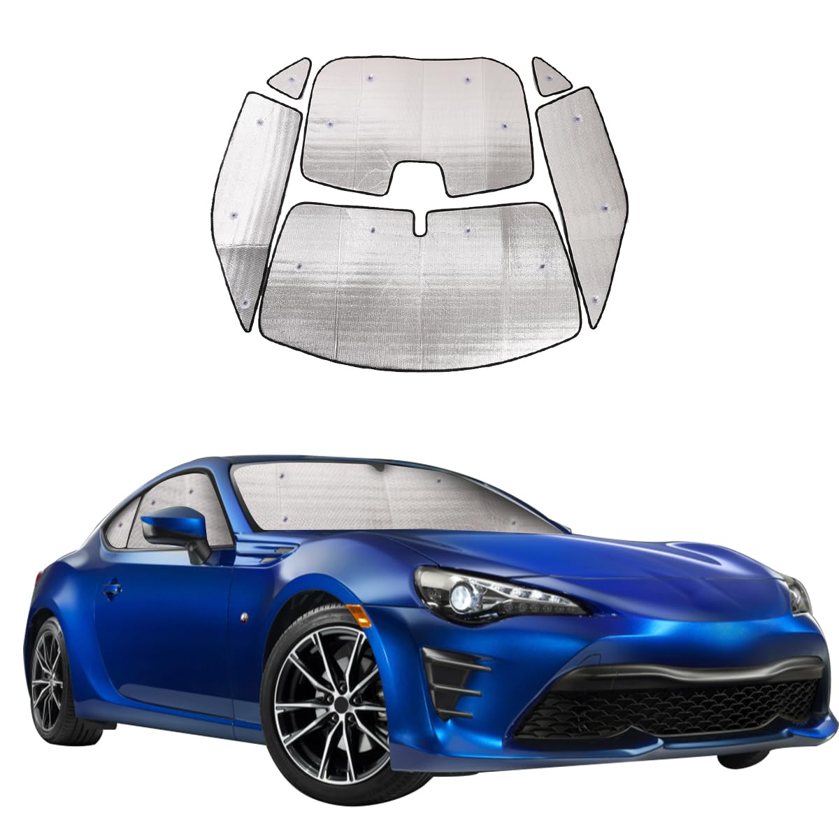 スバル BRZ/トヨタ 86 専用 2012~2021に適用 サンシェード 車サンシェード 車 全窓対応 遮光シェード 車用サンシェード 全窓ガラス日よけ 全窓用 付着タイプ フロント リア サイド ガラス 車用サンシェード 自動車用 車窓日よけ UVカット 日よけ 日焼け対策 紫外線|lifeoneショップ