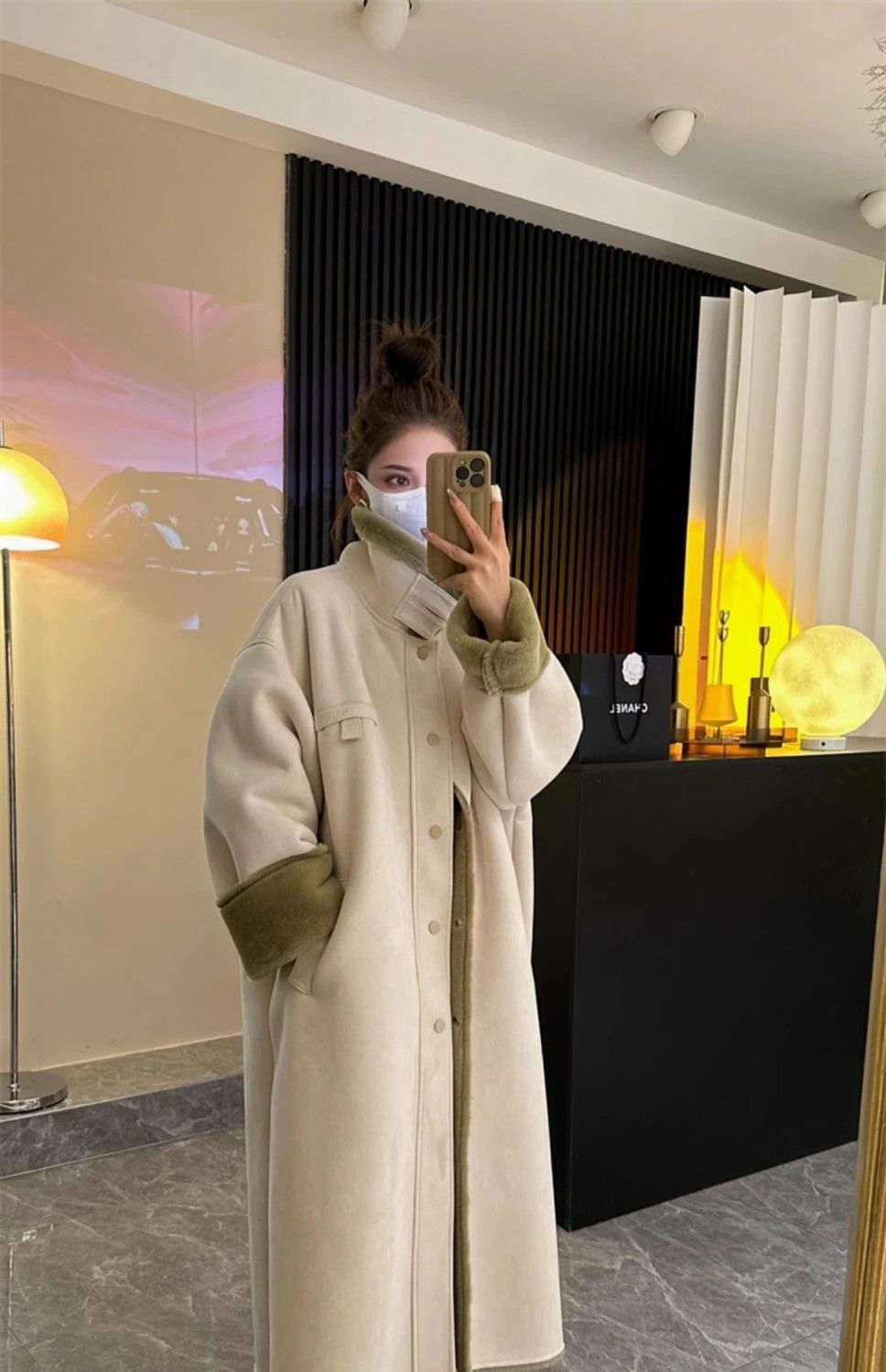 レディース コート アウター ロング 長袖 ハイネック 厚手 裏起毛 かわいい 大人可愛い シンプル カジュアル おしゃれ 冬 お出かけ 休日 暖かい 防寒 S M L XL ホワイト グレー オフホワイト ベージュ ブルー
