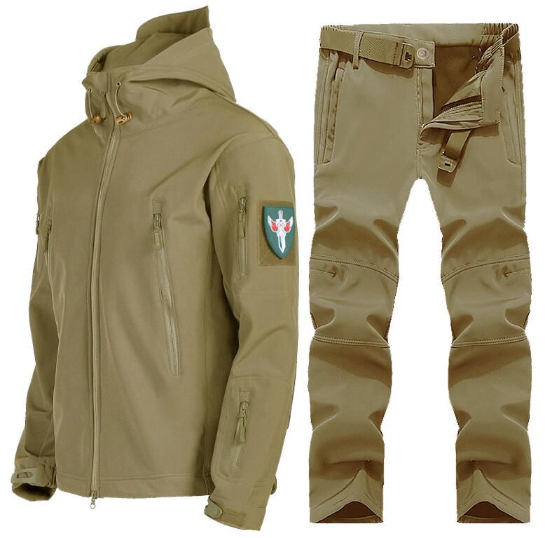 ハイキング 秋服 防風 ジャケット 釣り 登山 バイク ブルゾン メンズ 上下セット アウター ストレッチ 長袖 ジップアップパーカ ソフトシェルジャケット ＆ロングパンツ マウンテンパーカー 2点セット 男性用 大きいサイズ
