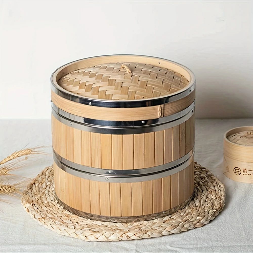 せいろ蒸し 本物の竹蒸し器書き割り 生まれながら竹製 蒸篭 蓋付き添い人 蒸籠 多役立つこと 今めかしい セイロ 餃子 饅頭 小籠包 点心 せいろ蒸し器 中華