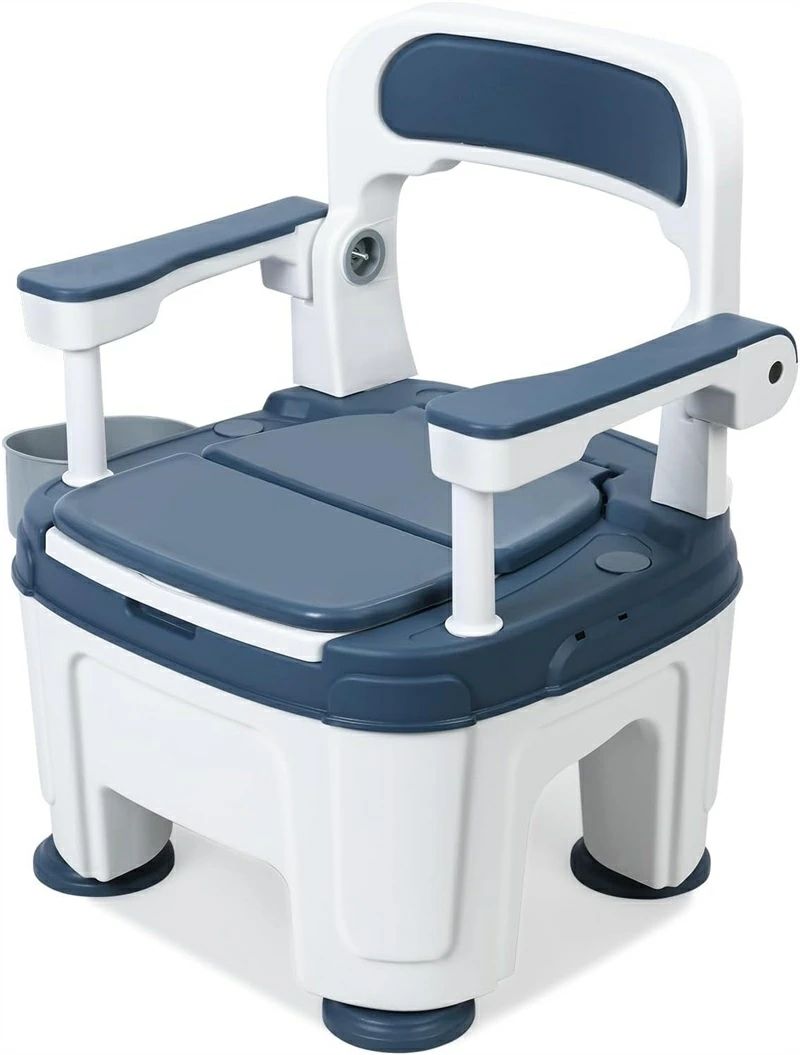 介護用室内用便器 携帯型室内用便器 介護用 飾り気の無い室内用便器 2度合い高さ調節する 手摺り付き添い人 両側納める付き添い人 非常用室内用便器 室内用便器腰掛け 精神的な統合飾り気の無い