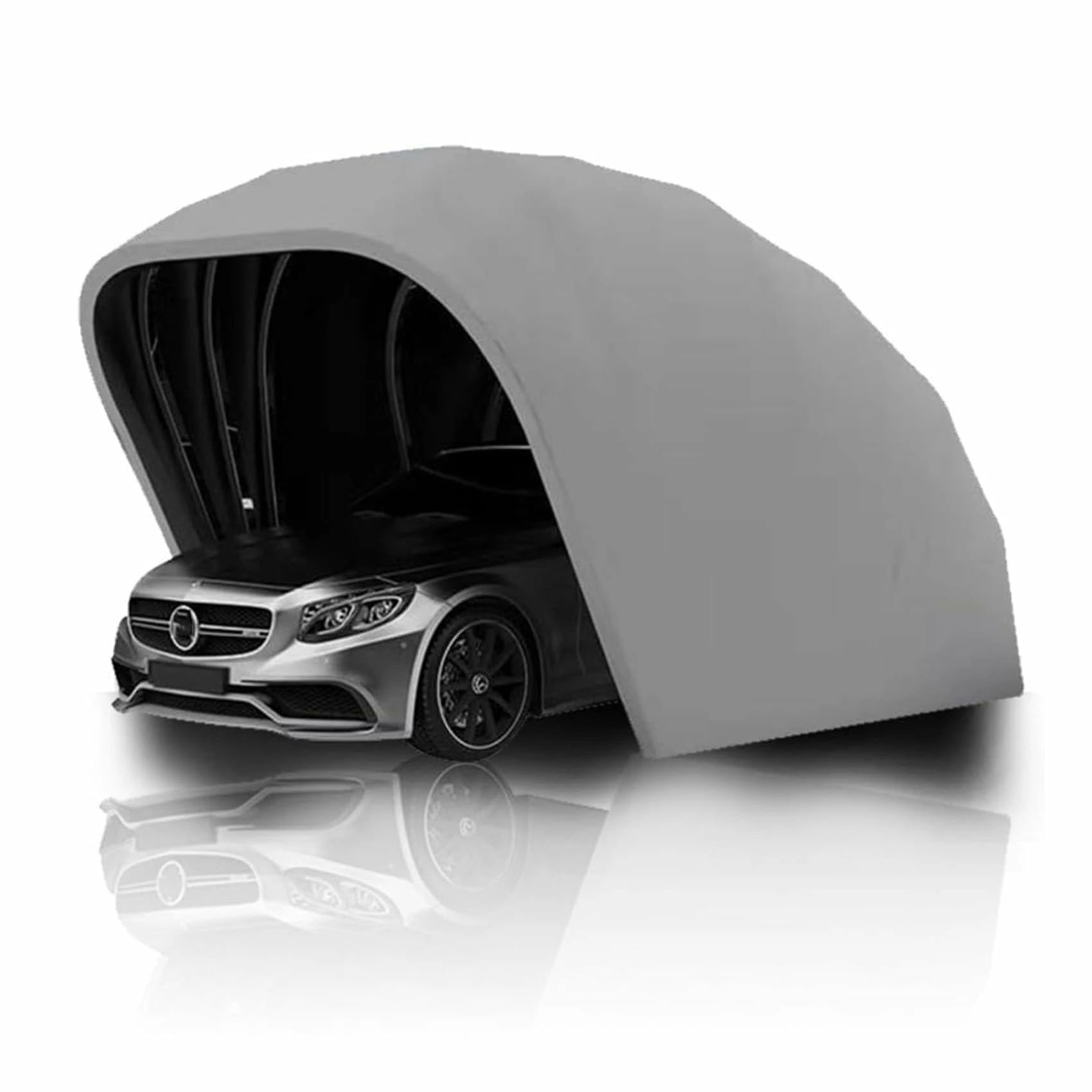 カーポート 折りたたみ式 ガレージテント 大型 ポータブル 全天候型カーポート 半自動 カバー 防錆?防雨?防風?傷防止 高強度オッ｜Life Partner