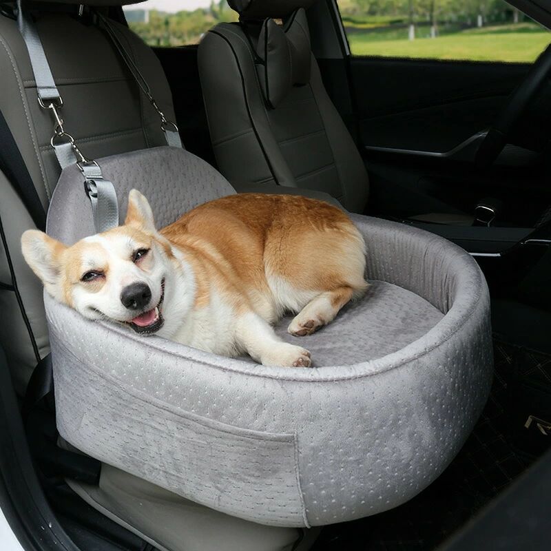 愛玩動物用鉄道車両居敷き 愛玩動物つや消し 車載つや消し ドッグカーシート 手伝い手席用ドッグベッド 取りはらい洗い濯ぎ能力のある 愛玩動物車用つや消し