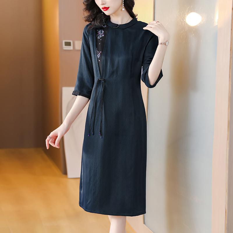 秋服 レディース 流行り物 オシャレ カワイイ  分かりやすい 成年者カワイイ 馬鹿でかい大きさ  夏時 御召しもの 七分袖 秋 表現スタイル ミ