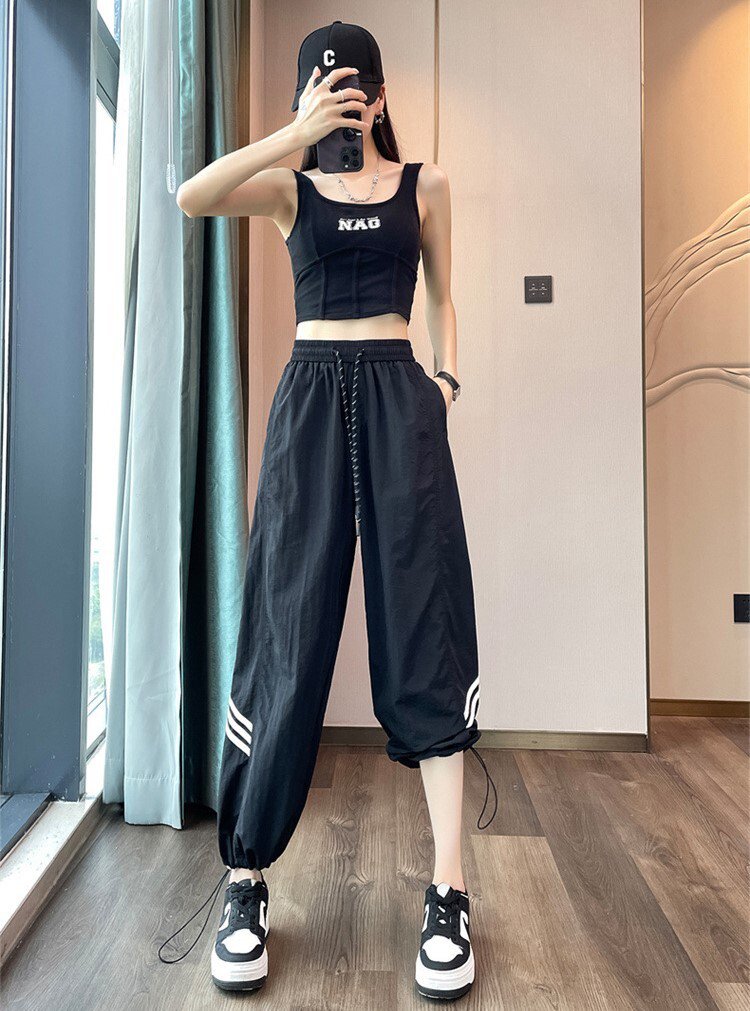 レディース パンツ ボトムス ワークパンツ フルレングス ワイド Aライン ポケット ハイウエスト イージーウエスト ドローコード カジュアル おしゃれ かっこいい ラフ スポーティー