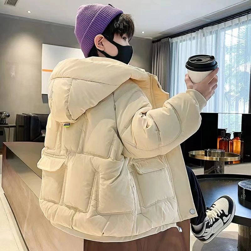 子供服 ジュニア 裏起毛 アウター キッズ 防寒 キッズ中綿コート 子供アウター 男の子 中綿コート 厚手 暖かい冬綿コート 無地