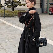 レディース コート アウター ロング 長袖 バイカラー 大人可愛い カジュアル おしゃれ かっこいい レトロ こなれ感 ラフ 無地 冬 韓国 コーデ 暖かい 防寒 体型カバー 普段使い