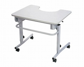 テーブル 机 介護 ライフケアテーブル TY506 (幅71×奥行60×高さ65~80cm) 日進医療器| テーブル 車椅子 車いす オプション 机 介護用品 高齢者 お年寄り 老人 シニア 病院 老人ホーム デイサービス 介護施設 福祉施設 在宅介護 介護|介護・生活雑貨のライフプラザ